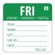 Vogue (Pack of 250) Dissolvable Day of the Week Labels Friday GH355