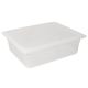 Vogue(Pack of 4)Polypropylene Gastronorm Pan 1/2 with Lid 100mm GJ515