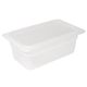 Vogue(Pack of 4)Polypropylene Gastronorm Pan 1/4 with Lid 150mm GJ524