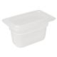 Vogue(Pack of 4)Polypropylene Gastronorm Pan 1/9 with Lid 100mm GJ529