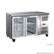 GN2100TNG 2 Glass Door Gastronorm Bench Fridge