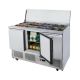 Atosa Three Doors Sliding Lid Saladette Fridge 1365mm ESL3850