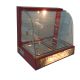 Curved Glass Commercial Pie Warmer Heated Food Display Cabinet Large