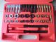 42Pc Unf Unc Metric Rethreader Bolt Kit Thread File Repair Tool Restorer Set