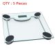 5X Brand New Clear Glass Digital Automatic Bathroom Home Body Weighing Scale