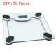 50X Brand New Clear Glass Digital Automatic Bathroom Home Body Weighing Scale