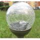 20X New Solar Powered Bright Outdoor Garden Path Crackle Glass Led Ball Light