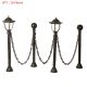 10X Brand New Solar Powered Bright Outdoor Garden Lawn Led Light W/ Chain Post