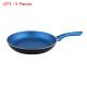 5X 28cm Blue Stone Marble Coated Non Stick Fry Pan Cookware Induction Flavor