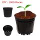 1000 Round Thermoformede Plastic Nursery Plants Container Black Pot 240X190mm