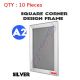 10 A2 Heavy Duty Silver Square Corner Snap Frame/Picture Frame/Poster Frame
