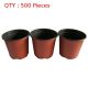 500 Round Plastic Thermoformed Nursery Garden Plants Double Colour Pot 90X80mm