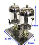 Double 10Lt Gold Plated Bowl Juice Drink Dispenser,Drink Cooler Machine Beverage