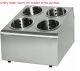 Stainless Steel Cutlery Utensil Silverware Basket Holder W/ 4 Holes & Inserts