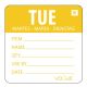 Vogue (Pack of 500) Removable Day of the Week Label Tuesday L067