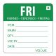 Vogue (Pack of 500) Removable Day of the Week Label Friday L070