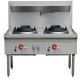 Lkk:2 Burner Waterless Gas Wok Table - LKK-2B