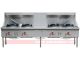 Lkk:4 Burner Waterless Gas Wok Table Chimney - LKK-4BC
