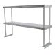 1500 X 300mm Table Mounted 430 Double Overshelf Over Shelves Stainless Steel