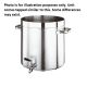 Commercial 226L Stainless Steel Stock Pot With Forged Triple Bottom, Induction Able, With Drain Tap