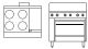 Goldstein 915mm Ranges - 4 Solid Plates With Griddle Electric - 711mm Fan Forced Oven Pe-4S-12G-28Ff