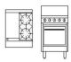 Goldstein Ranges - Gas 2 Burner & Griddle Plate - 500mm Fan Forced Ovens Pf-12G-2-20Ff
