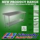 1000 X 390 Stainless Steel #430 Bench W/ Splashback