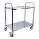 Large 2 Tier Stainless Steel Trolley Cart 86X54X94cm