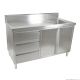 Cabinet With Left Sink SC-6-1500R-H