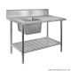 SSB6-1200L/A Single Left Sink Bench With Pot Undershelf