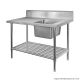 SSB7-1800R/A Single Right Sink Bench With Pot Undershelf