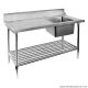 SSBD7-1200R/A - Right Inlet Single Sink Dishwasher Bench