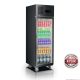 Single Glass Door Upright Fridge Black Stainless Steel - SUCG500B