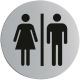 Stainless Steel Door Sign - Ladies & Gentlemen U058