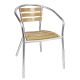 Bolero (Pack of 4) Aluminium and Ash Chairs U421