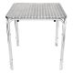 Bolero Square Stacking Table Stainless Steel 700mm U505