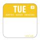 Dissolvable Food Rotation Labels Tuesday (Pack of 1000) U778