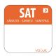 Dissolvable Food Rotation Labels Saturday (Pack of 1000) U782