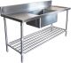 1500X600mm Single Middle Bowl Kitchen Sink #304 Stainless Steel