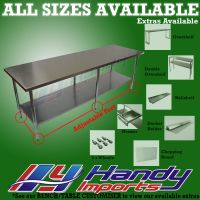 2438 X 610mm Stainless Steel #430 Bench