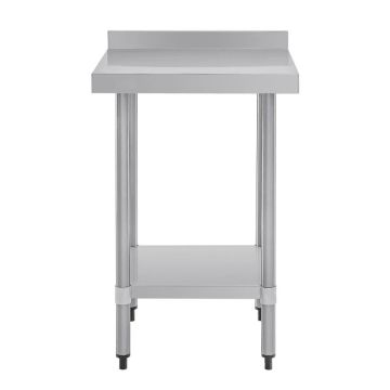 Commercial 600x600 Stainless Steel Table Food Grade Work Splashback Bench 0600-6-WBB HY
