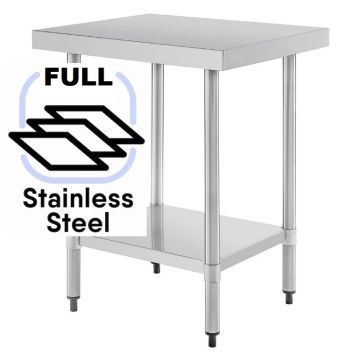 Commercial 800x600 FULL Stainless Steel Table Food Grade Work Bench 0600-8-WBS HY