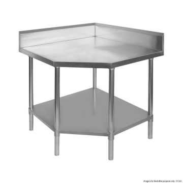 0900-6-WBCB/H - Corner Workbench With 100mm Splashback, 900X900X900mm