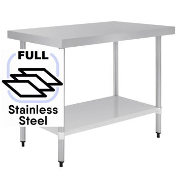 Commercial 1200x600  FULL Stainless Steel Table Food Grade Work Bench 1200-6-WBS HY