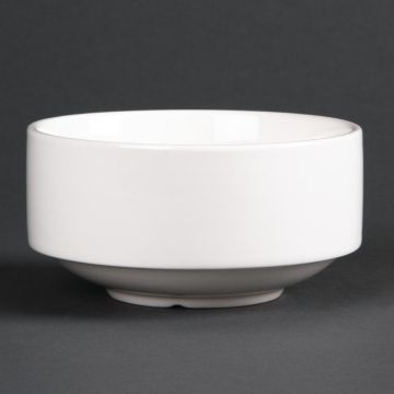 Lumina Fine China (Pack of 6) Stacking Soup Bowls 400ml CF379