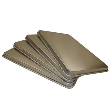 4Pcs Aluminium Oven Baking Pan Cooking Tray Bakers Gastronorm Trolley 600mm