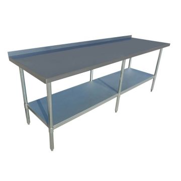 2100x800 Commercial Stainless Steel Table Food Grade Work Splashback Bench 2100-8-WBB HY