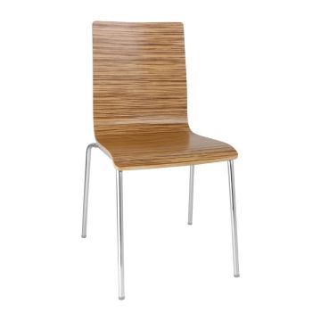 Bolero Square Back Sidechair Zebrano (Pack of 4) GR344