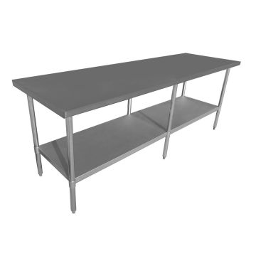 Narrow Commercial 2400x400 Stainless Steel Table Food Grade Work Bench 2400-4-WB HY