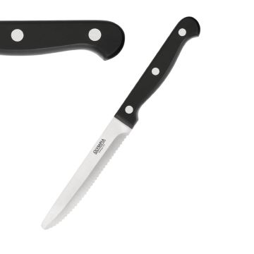 Olympia Rounded Steak Knives Black (Pack of 12) CS716